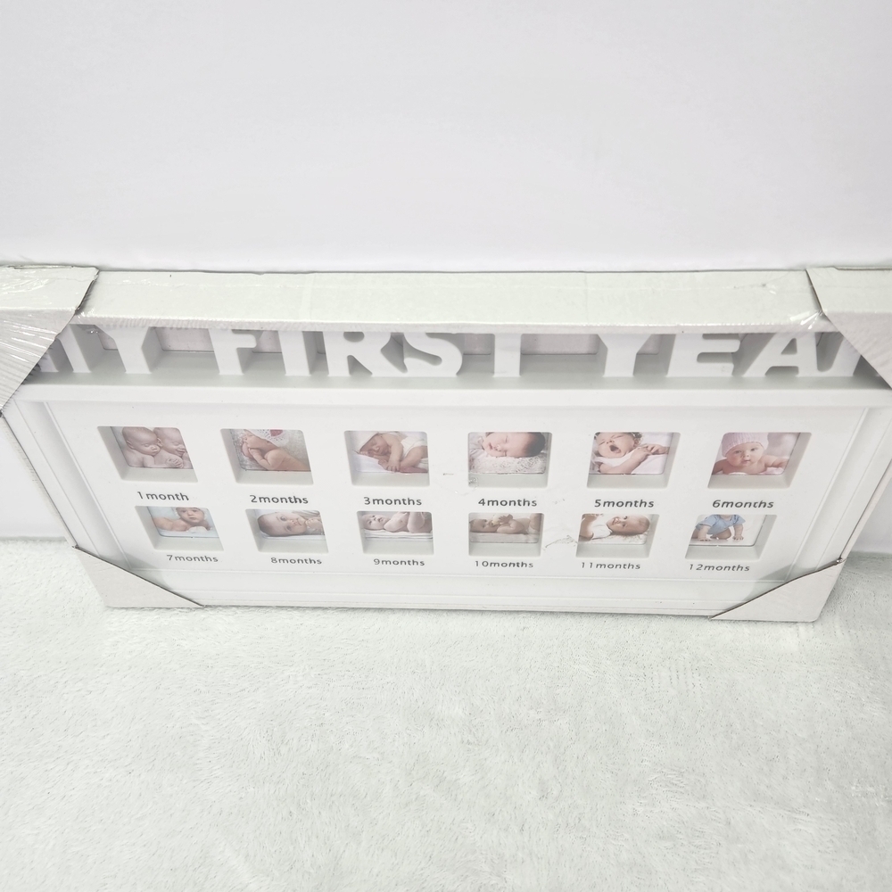 White Multi-Photo Frame for Baby's First Year - Picture 5 of 5